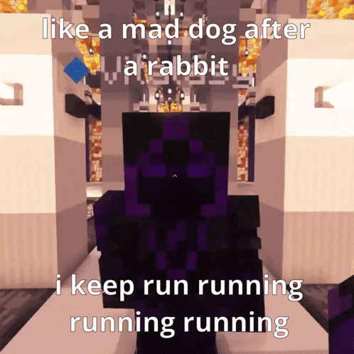 a screenshot of a video game that says like a mad dog after a rabbit