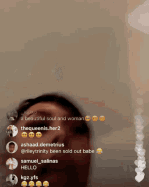 a blurred image of a woman 's face with the words a beautiful soul and woman below it