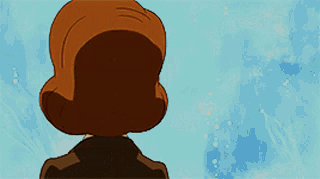 a cartoon character wearing glasses and a red tie