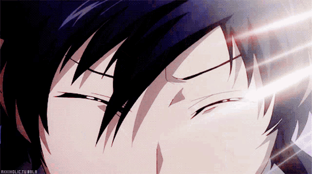 a close up of a person 's face with the hashtag rkkholic tumblr visible