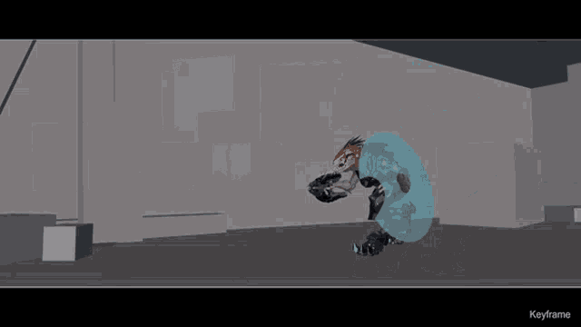 a screenshot of a video game with the word keyframe at the top