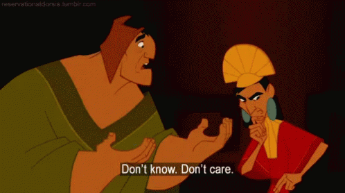 Emperors New Groove Dont Know GIF - Emperors New Groove Dont Know Dont Care GIFs