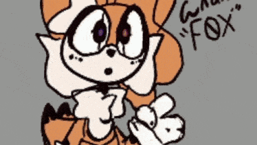 a drawing of a fox with the name max fox