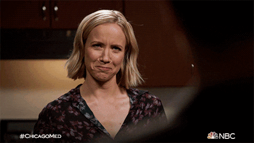 a woman is making a funny face in a scene from chicagomed