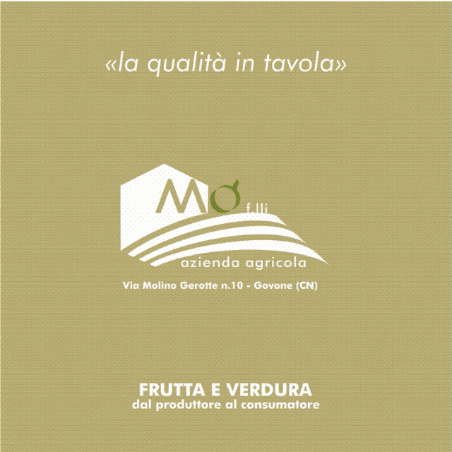 a poster for azienda agricola shows strawberries and vegetables