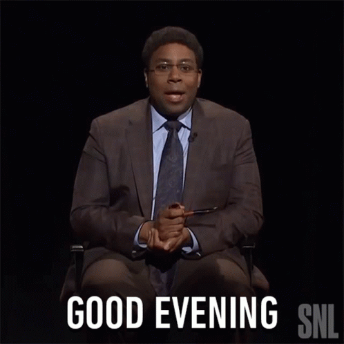 Good Evening Reese Dewhat GIF - Good Evening Reese Dewhat Saturday Night Live GIFs