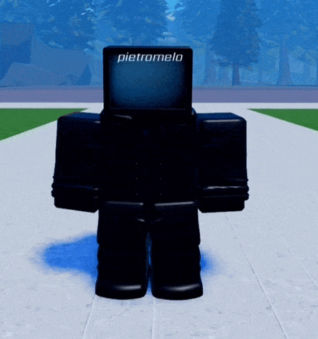 a cartoon character with the name pietromelo on the screen