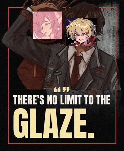 a poster that says there 's no limit to the glaze on it