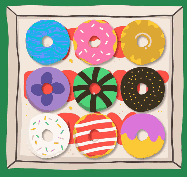 Its Donut Day Happy Donut Day GIF - Its Donut Day Happy Donut Day Box Of Donuts GIFs