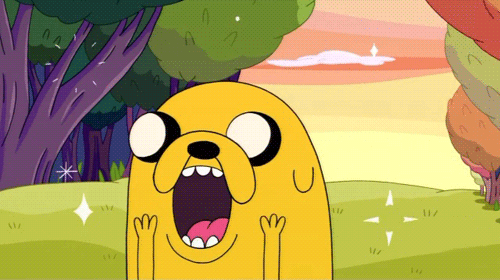 It'S The Weekend! GIF - Adventure Time Jake Pumped GIFs