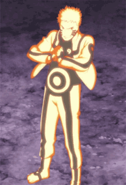 a cartoon character with a number 9 on his chest