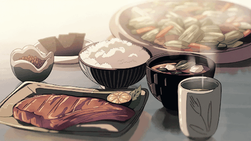 Chieuki Chieuki Food GIF - Chieuki Chieuki Food Anime Lofi Food GIFs