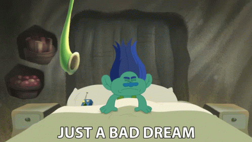 Just A Bad Dream Branch GIF - Just A Bad Dream Branch Trolls The Beat Goes On GIFs