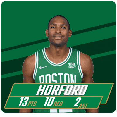 boston horford has 13 pts and 10 reb in his last 2 games