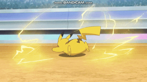 a cartoon character is being struck by lightning and the website www.bandicam.com is displayed in the corner