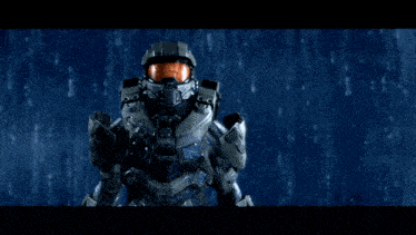 a video game character with a helmet that says halo on it