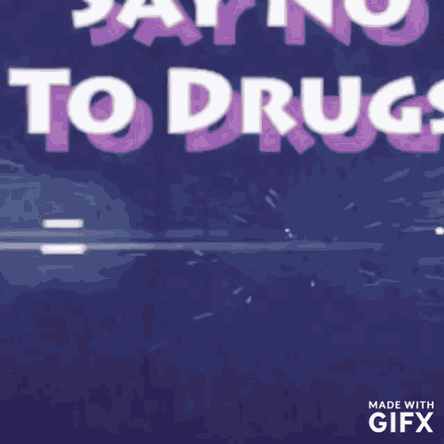 a poster that says say no to drugs with smoke coming out of it