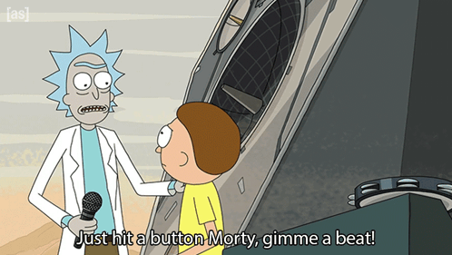 Just Hit A Button Morty Gimme A Beat Rick And Morty GIF - Just Hit A Button Morty Gimme A Beat Rick And Morty Just Do It GIFs