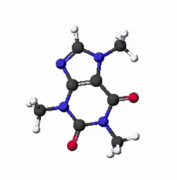 a chemical structure of a molecule with a white background .