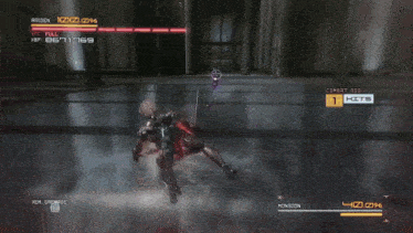 a video game is being played with raiden as the character