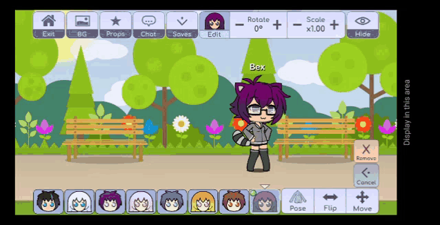 a screenshot of a video game with the name bex