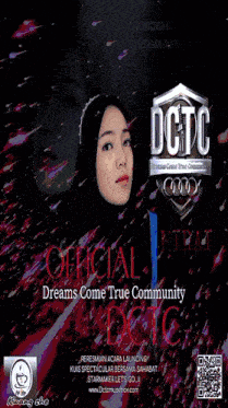 a poster that says dreams come true community
