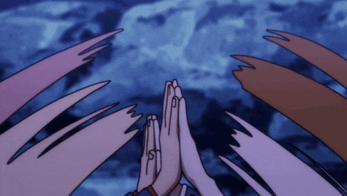 a cartoon drawing of a person 's hands with the letter s on it