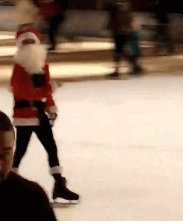 Skating Ice GIF - Skating Ice Santa GIFs