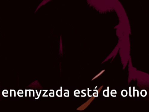 a cartoon character with the words enemyzada esta de olho written below it