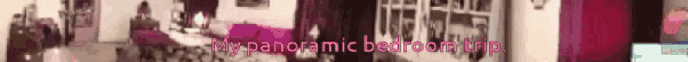 a blurry picture of a bedroom with the words panoramic bedroom