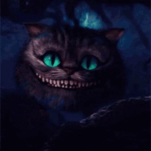 Alice In Wonderland Cat GIF - Alice In Wonderland Cat Smile GIFs