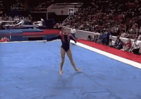 Shannon Miller Floor Choreo GIF - Gymnastics Shannon Miller Olympics GIFs