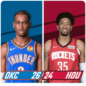 two basketball players from okc and the rockets
