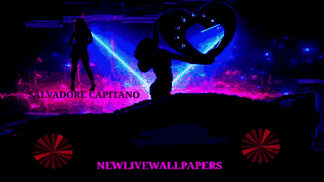 a poster for salvadore capitano shows a man holding a heart in his hands