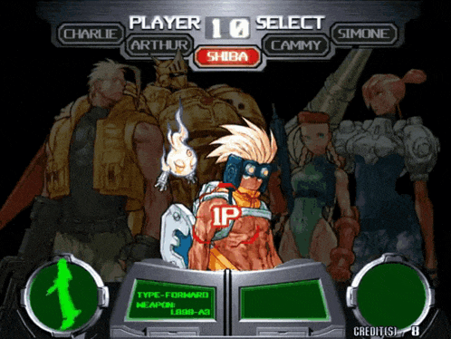 a video game with a player 10 select screen