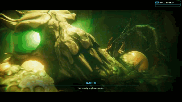a screenshot of a video game shows a monster named kadex