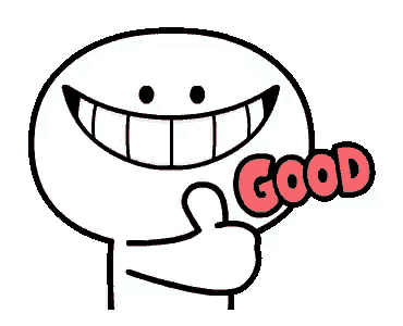 a cartoon character is giving a thumbs up sign .