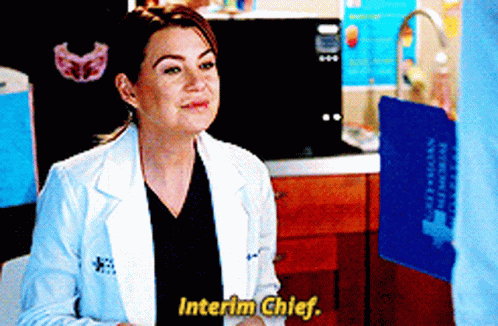 Greys Anatomy Meredith Grey GIF - Greys Anatomy Meredith Grey Interim Chief GIFs