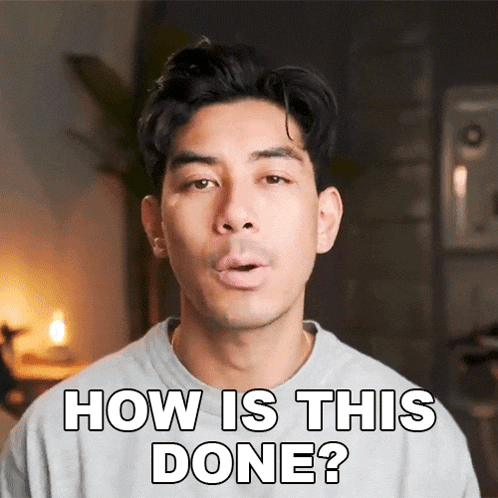 a man is asking how is this done in a video