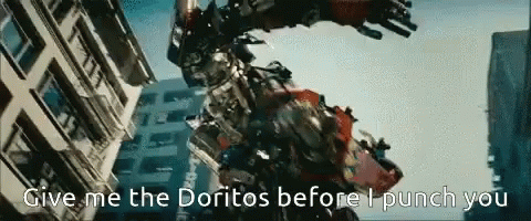 Optimus Prime Doritomus GIF - Optimus Prime Doritomus I Punch You GIFs