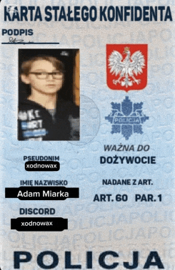 a passport with a picture of a boy and the word policia on the bottom
