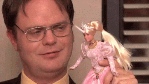 The Office Dwight GIF - The Office Dwight Barbie GIFs