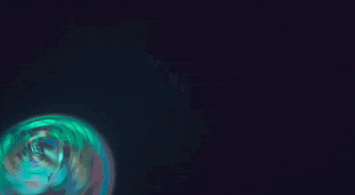a colorful circle with a picture of a person in it