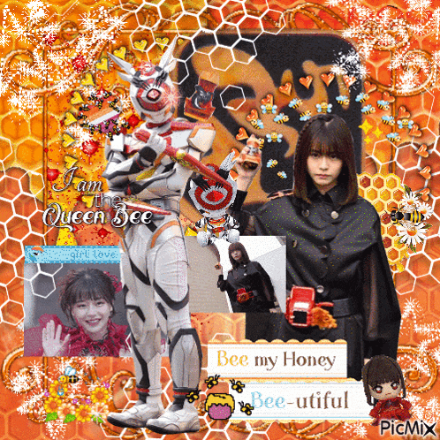 a collage of pictures with the words bee my honey and bee-useful