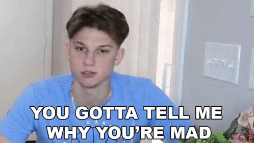 You Gotta Tell Me Why Youre Mad Conner Bobay GIF - You Gotta Tell Me Why Youre Mad Conner Bobay Brittney Britania GIFs