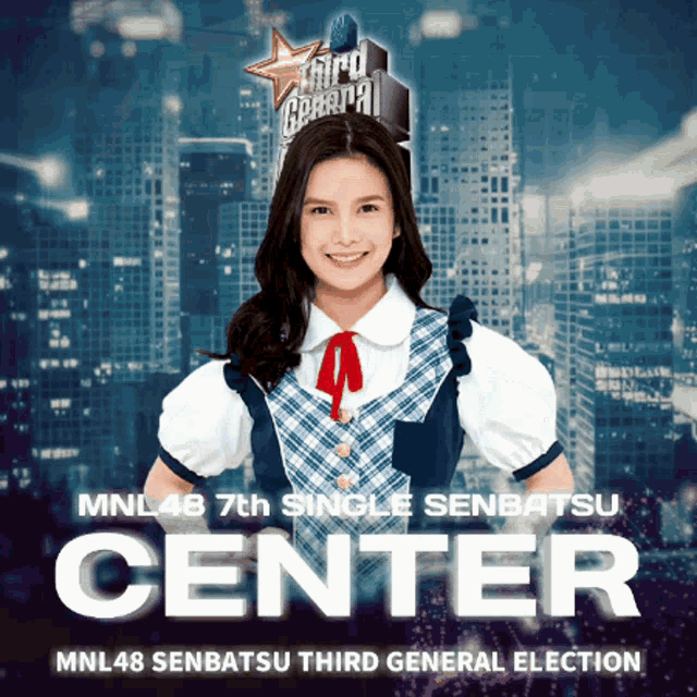 mnl48 senbatsu third general election center poster