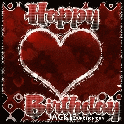 a happy birthday greeting card with a heart in the middle