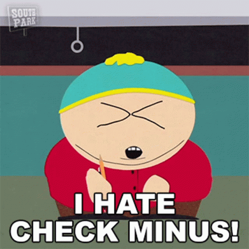 I Hate Check Minus Eric Cartman GIF - I Hate Check Minus Eric Cartman South Park GIFs
