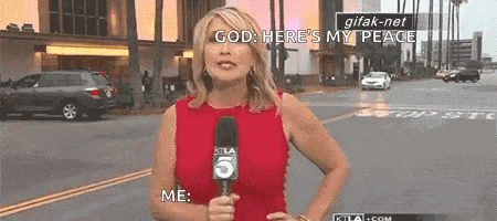 News Reporter Photobomb GIF