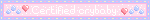 a pink and blue banner with the words certified crybaby on it